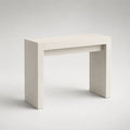 Konsolentisch aus MDF, rechteckiger Flurtisch in Weiß, 90 × 35 × 76 cm